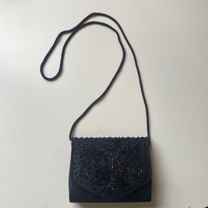 Nytlites black beaded purse